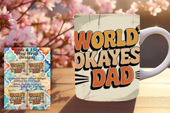 Charming 15oz Mug Wrap Png Template , Father's Day Product Image 1