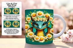 RADIANT PNG Mug Wrap Design 15oz , Dragon Product Image 1