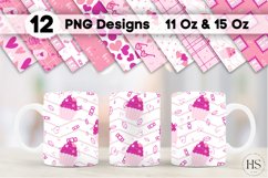 12 Valentine&#039;s Day Mug Sublimation Bundle, Mug Wrap Bundle Product Image 1