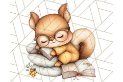 Warm & Fuzzy Mornings PNG Clipart, Cozy Animal Art Download Product Image 3