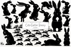 Cute Easter Bunny Clipart Product Image 1