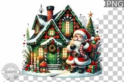 Christmas Santa Sublimation - Clipart PNG Design Product Image 1