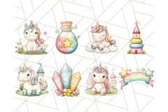 Pastel Unicorn Clipart PNG Fairy Tale Magic, Unicorn Png Product Image 3