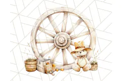 Cowboy Clipart PNG, Kid Western Country Graphic Product Image 3