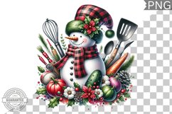 Christmas Snowman Sublimation - Clipart PNG Design Product Image 1