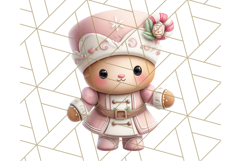 Playful Pink Nutcracker PNG, Pastel Christmas Clipart Product Image 3