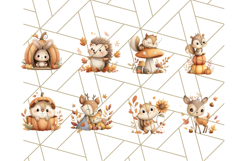 Woodland Autumn Critters PNG Clipart, Cute Fall Animals Product Image 3