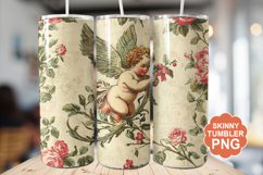 Cupid Vintage Valentine Tumbler | Valentine Tumbler Wrap Product Image 1