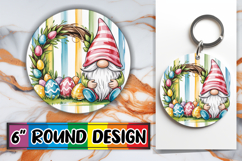 Sweet Watercolor Bear Keychain Tumbler Spring Design PNG Product Image 1