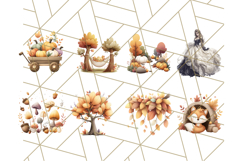Woodland Forest Scene PNG Clipart, Fall Nature Elements Product Image 4