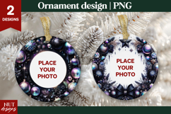 Christmas ornament Dark Glam Christmas Ornament Photo card Product Image 1