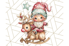 Scandinavian Christmas Gnomes Clipart PNG, Cute Gnome Png Product Image 3