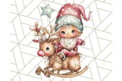 Scandinavian Christmas Gnomes Clipart PNG, Cute Gnome Png Product Image 3