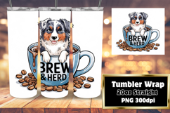 EXTRAORDINARY 20oz Tumbler Graphic , Coffee Dog Product Image 1