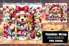 Sublimation 3D Tumbler with Cartoon Xmas Hole Product Image 1