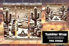 Melanin Winter Elegance Tumbler Wrap 20oz Art Product Image 1