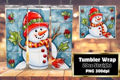 Vibrant 3D Snowman Winter Holiday Ornaments 20oz Product Image 1