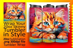 Tumbler Adventures with Cats: Sublimation Joy Product Image 1