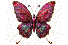 Metallic Butterfly Clipart PNG Clipart, Vibrant Butterfly Product Image 3