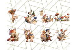 52 Forest Mail Delivery Clipart PNG, Animal Post Office PNG Product Image 3