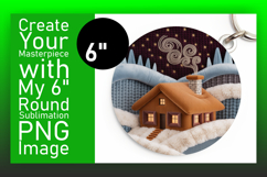 Stylish Circle PNG Sublimation Design , Holiday Product Image 1