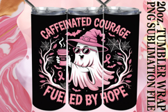 Sweet Inspirations 20oz tumbler wrap, Ghost Cancer Product Image 1