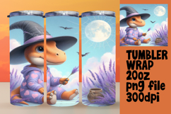 GIFT-WORTHY 20oz Tumbler Template , Halloween Dino Product Image 1