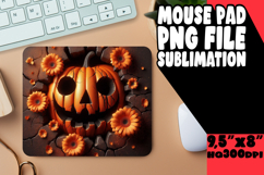 Sweet Desk Mat Sublimation Style, 3D Pumpkin Product Image 1