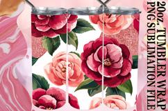 Magical Gifts 20oz tumbler wrap, Flower Pattern Product Image 1
