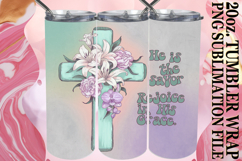Bright mornings 20oz tumbler wrap, Cross Product Image 1