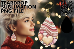 Glamorous Teardrop Earrings Design, Pattern Product Image 1