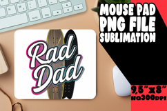 Whimsical Desk Pad Sublimation, Father's Day Product Image 1