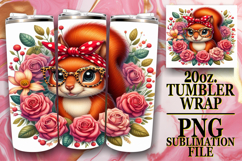 Radiant joy 20oz tumbler wrap, Cute Animals Product Image 1