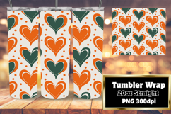 HIGH-QUALITY 20oz Tumbler PNG , Heart Product Image 1