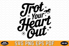 Trot Your Heart Out SVG Design | SVG Cut files Product Image 1