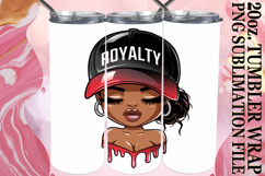 RADIANT GLOW 20oz TUMBLER WRAP, Black Woman Product Image 1