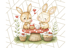 Tea Time Animal Clipart PNG Woodland Forest, Cottagecore Png Product Image 3