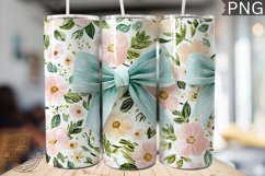 Spring Fling Bow Tumbler Wrap -High Quality 300 Dpi Product Image 1
