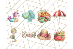 Summer Days Clipart, Whimsical Kids PNG Graphics Product Image 7