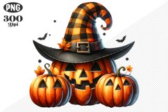 Halloween Pumpkins Sublimation - Clipart PNG Design Product Image 1