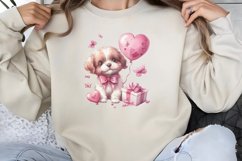Valentine Dog Clipart PNG Product Image 1