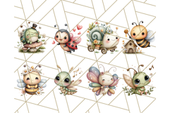 Cute Insects Clipart, Cartoon Bugs, Bug PNG Illustrations Product Image 7