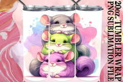 Gentle breezes 20oz tumbler wrap, Cute Animals Product Image 1