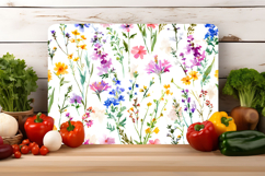 Watercolor Wildflower Cutting Board | Cutting Board png Product Image 2
