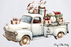 White Rustic Christmas Clipart PNG Product Image 1