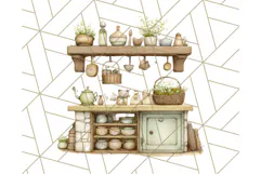 Cozy Cabin Critters Clipart PNG, Fall Animal Png Product Image 3