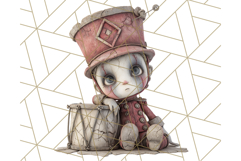 Creepy Dolls Clipart PNG Haunted Toy Characters Product Image 3