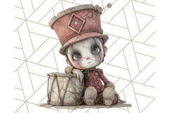 Creepy Dolls Clipart PNG Haunted Toy Characters Product Image 3
