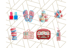 Patriotic Accessories Clipart PNG for 4th of July Product Image 7