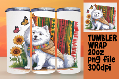 Trendy 20oz Design for Sublimation , Cute Dog Product Image 1